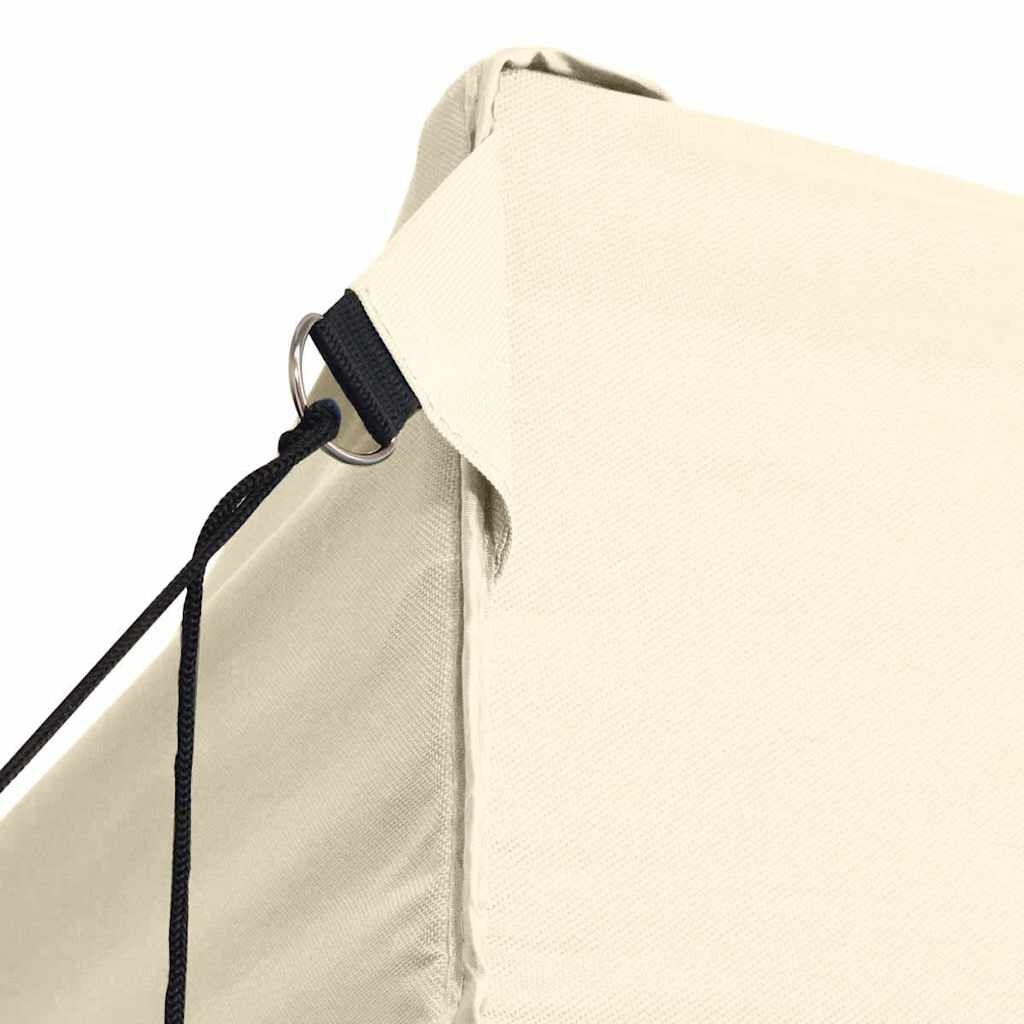 vidaXL Vouwtent pop-up met 4 zijwanden 3x4,5 m crèmewit