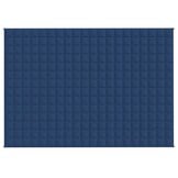 vidaXL Verzwaringsdeken 140x200 cm 6 kg stof blauw