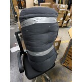 vidaXL Poef modulair 70x70x54 stof antracietkleurig