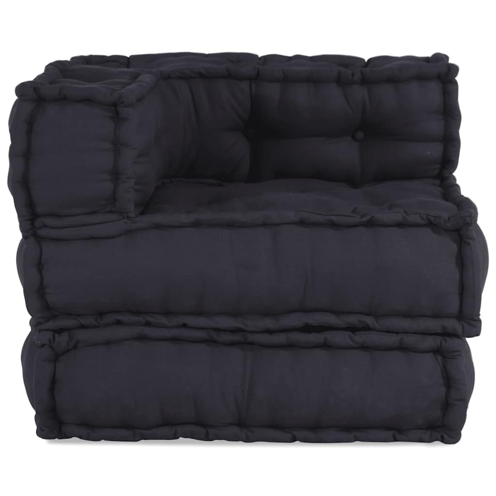vidaXL Poef modulair 70x70x54 stof antracietkleurig