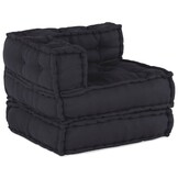 vidaXL Poef modulair 70x70x54 stof antracietkleurig