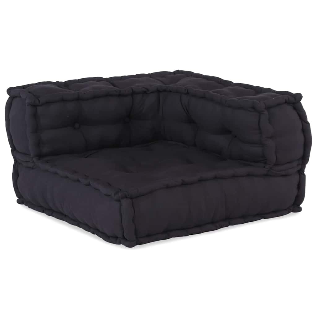 vidaXL Poef modulair 70x70x54 stof antracietkleurig