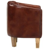 vidaXL Kuipstoel Leer Bruin - 35% Korting!