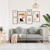 VidaXL 2-zitsbank Velours Lichtgrijs - 41% Korting