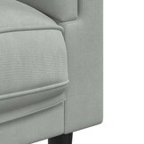 VidaXL 2-zitsbank Velours Lichtgrijs - 41% Korting