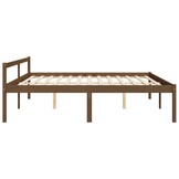vidaXL Seniorenbed massief grenenhout honingbruin 200x200 cm