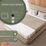 sinnlein dubbel warmteonderbed van 160 x 140 cm met automatische uitschakeling en 2 temperatuurzones, elektrisch deken met 3 temperatuurniveaus, warmteonderdeken voor op het bed, warmtedeken van zacht fleece - Maat 160 x 140 cm