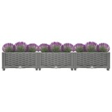 vidaXL Plantenbak verhoogd 120x40x23 cm polypropeen