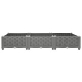 vidaXL Plantenbak verhoogd 120x40x23 cm polypropeen