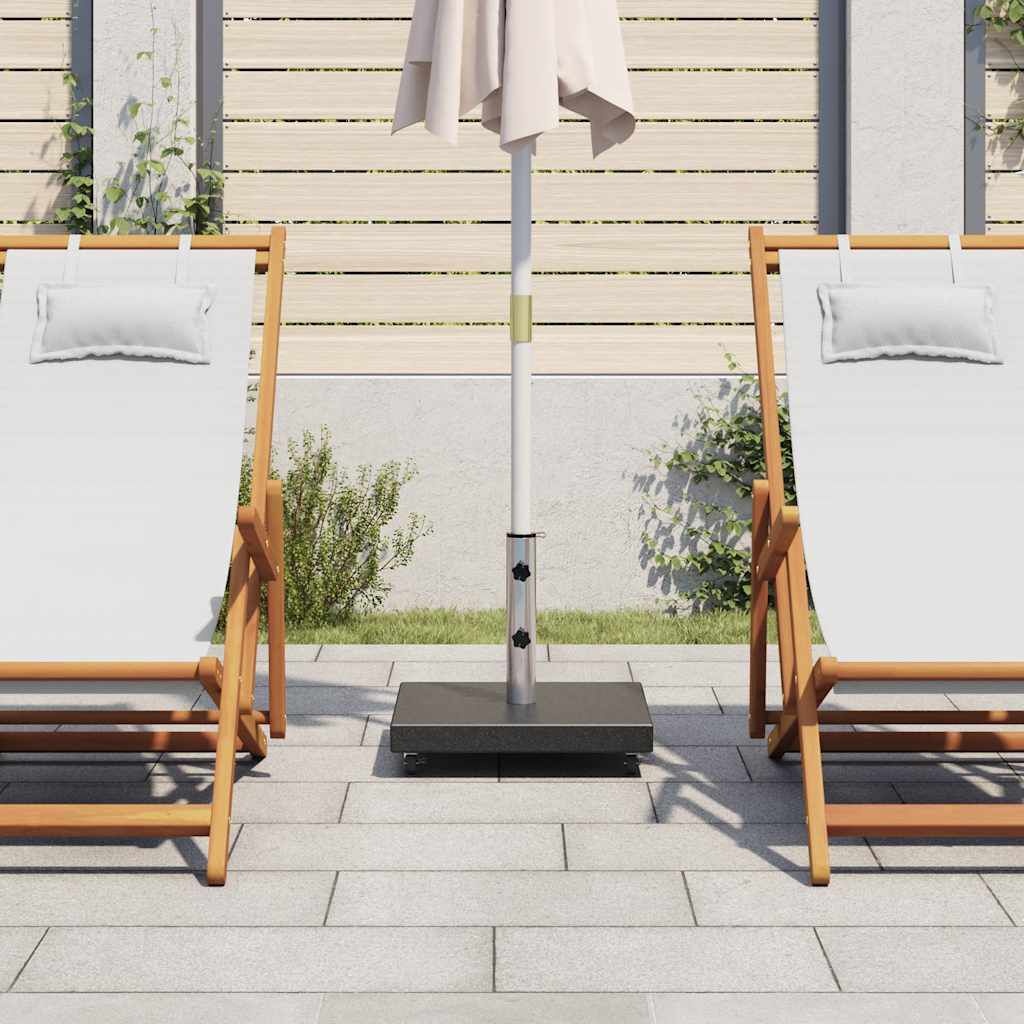 vidaXL Parasolvoet vierkant 30 kg graniet zwart