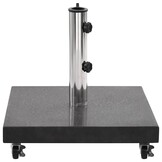 vidaXL Parasolvoet vierkant 30 kg graniet zwart