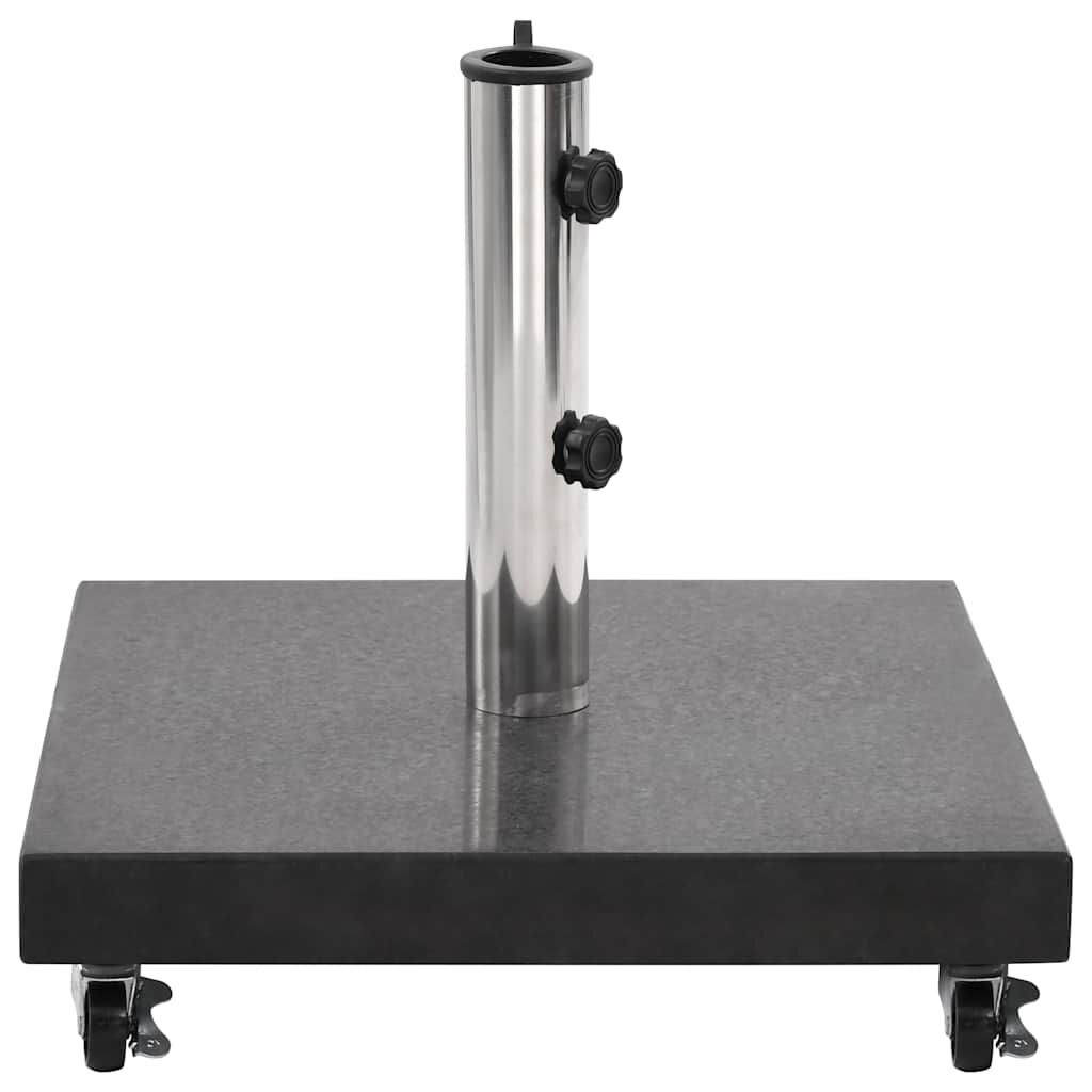 vidaXL Parasolvoet vierkant 30 kg graniet zwart
