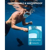 Volgelaats snorkelmasker ACURE SN04 | Met camera-houder | -28% Korting