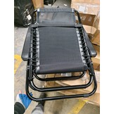 Ligstoel tuin - ligbed - 157,5 x 63,5 x 81 cm - zwart