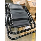 Ligstoel tuin - ligbed - 157,5 x 63,5 x 81 cm - zwart