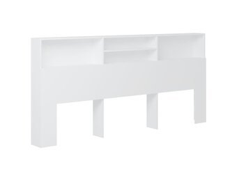 vidaXL Hoofdbordkast 220x19x103,5 cm wit