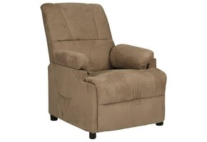 Verstelbare Taupe Fauteuil in Microvezelstof - 66% Korting