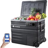 AAOBOSI Compressor-koelbox, 65 liter, koelbox auto met wifi-app-bediening, 12/24 V en 100-240 V, elektrische koelbox tot -20 °C, voor auto, vrachtwagen, boot, camper, camping - Maat 65L