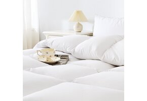Ganzendons Winterdekbed Wit 155x220 cm - 53% Korting