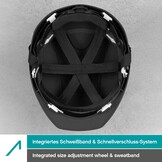 Veiligheidshelm Zwart EN 397 - Robuust & Verstelbaar - 71% Korting!