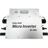 Solar Grid Tie Micro-omvormer, 800 W, met gegevensbewakingsscherm, AC IP67, met wifi-app voor 2 zonnepanelen voor balkonkrachtcentrale, balkonkrachtcentrale, inverter, 190-270 V AC