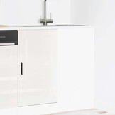 vidaXL Keukenonderkast Porto Hoogglans Wit - 54% Korting