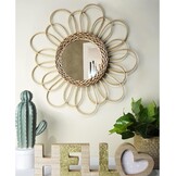 Wandspiegel Rotan Bloem 38cm - 32% Korting!