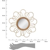 Wandspiegel Rotan Bloem 38cm - 32% Korting!