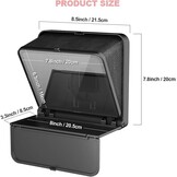 LENSGO TC7S Draagbare Teleprompter voor Telefoon, One-Second Fold Mini Teleprompter met Afstandsbediening, App Compatibel met iPhone & Android voor Online Onderwijs Vlog Live Streaming Interview