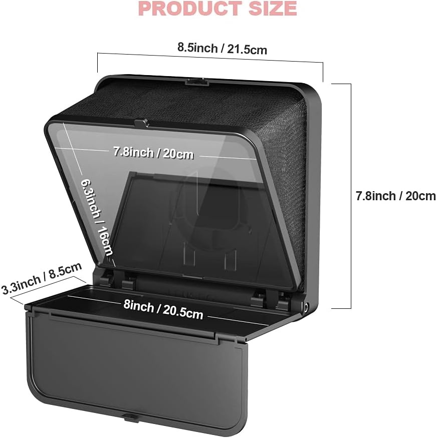 LENSGO TC7S Draagbare Teleprompter voor Telefoon, One-Second Fold Mini Teleprompter met Afstandsbediening, App Compatibel met iPhone & Android voor Online Onderwijs Vlog Live Streaming Interview