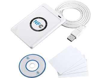 NFC Reader Writer, NFC lees- en schrijfapparaat, contactloze smartcard-duplicator met 5 x IC-kaart