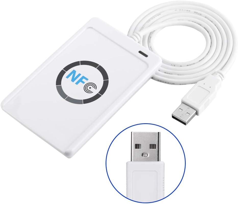 NFC Reader Writer, NFC lees- en schrijfapparaat, contactloze smartcard-duplicator met 5 x IC-kaart