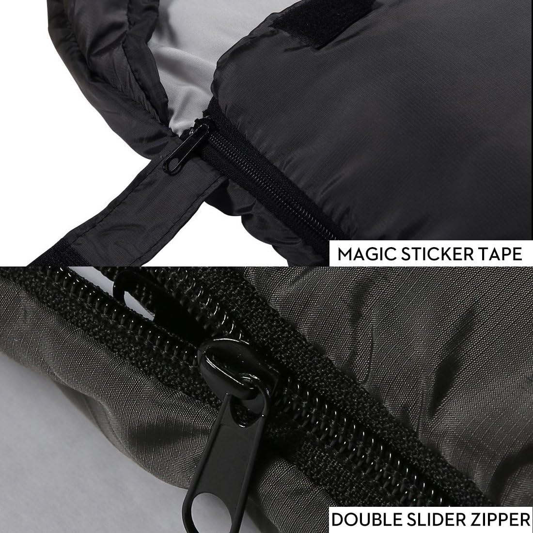 SOULOUT Slaapzak 3-4 seizoenen, waterdichte lichte dekenslaapzak voor kamperen, reizen en outdoor-activiteiten, ideaal voor volwassenen en kinderen, 220 x 83 cm