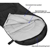 SOULOUT Slaapzak 3-4 seizoenen, waterdichte lichte dekenslaapzak voor kamperen, reizen en outdoor-activiteiten, ideaal voor volwassenen en kinderen, 220 x 83 cm
