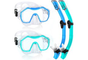 Schnorchelset Volwassenen - Panorama Masker & Droge Snorkel (64% Korting)