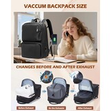 SZLX Vacuum Rugzak Carry-on Bagage Vrouwen, Airbag Rugzak Met Vacuüm Systeem Voor Reizen, Ryanair Handbagage 40x20x25 Travel Ruscksack Cabin Grootte Met Pomp Waterdichte Mannen Vacuüm Koffer
