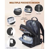 SZLX Vacuum Rugzak Carry-on Bagage Vrouwen, Airbag Rugzak Met Vacuüm Systeem Voor Reizen, Ryanair Handbagage 40x20x25 Travel Ruscksack Cabin Grootte Met Pomp Waterdichte Mannen Vacuüm Koffer