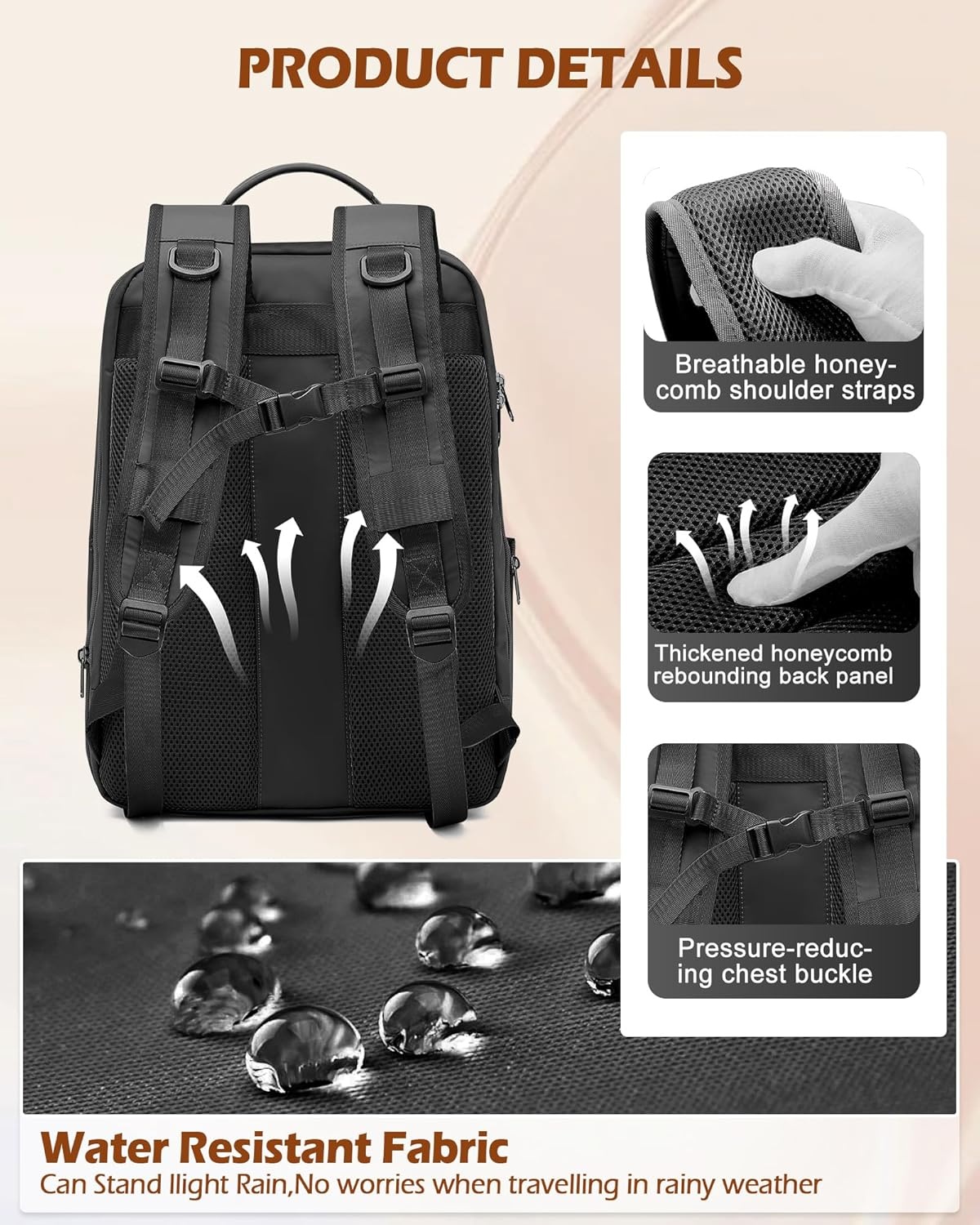 SZLX Vacuum Rugzak Carry-on Bagage Vrouwen, Airbag Rugzak Met Vacuüm Systeem Voor Reizen, Ryanair Handbagage 40x20x25 Travel Ruscksack Cabin Grootte Met Pomp Waterdichte Mannen Vacuüm Koffer