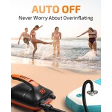 Swonder 20PSI Digitale elektrische hogedrukpomp voor stand-up paddleboard | kajak | tent, SUP-inflator met intelligente dubbele trap en auto-off, twee kleuren