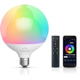 E27 led-lamp, 15 W, komt overeen met 150 W, compatibel met mobiele app en afstandsbediening, verkrijgbaar in miljoenen kleuren en verschillende dynamische modi