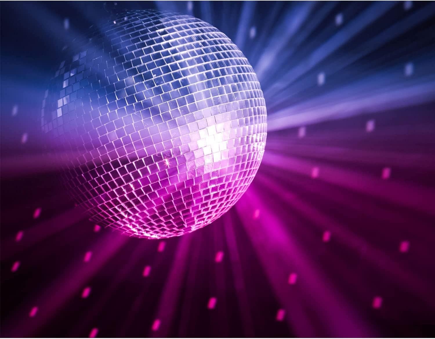 30 cm spiegel-discobol, ideaal voor een feest of DJ, lichteffect Kerstmis (30 cm, zilver)