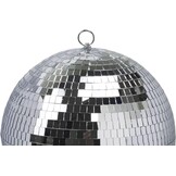 30 cm spiegel-discobol, ideaal voor een feest of DJ, lichteffect Kerstmis (30 cm, zilver)