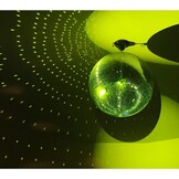 30 cm spiegel-discobol, ideaal voor een feest of DJ, lichteffect Kerstmis (30 cm, zilver)