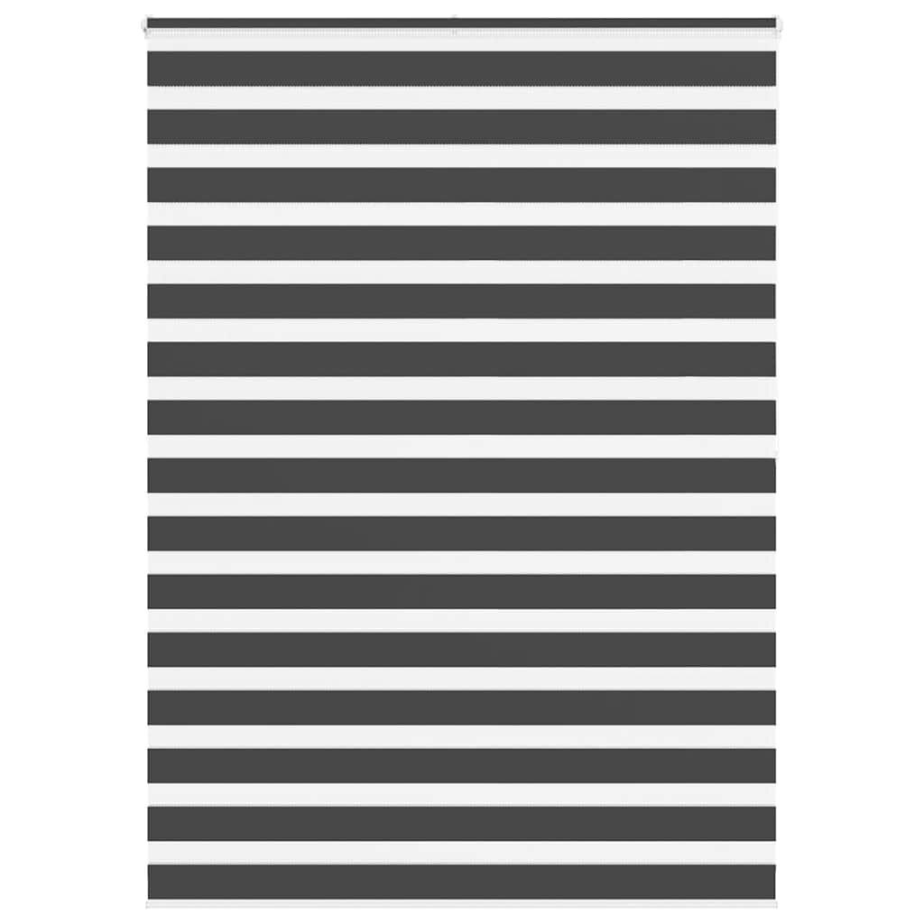 vidaXL Zebra rolgordijn 160x200 cm stofbreedte 155,9 cm zwart