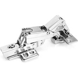 QWORK® 165 graden opschroefscharnier, verborgen scharnier, meubelscharnier van vernikkeld staal, 4 stuks