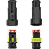 QWORK® 10 stuks auto connector waterdicht, connector 2 pin, kabel connector plug, voor auto vrachtwagen motorfiets - Maat 2 pin