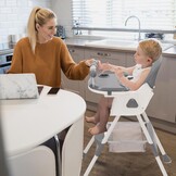 3-in-1 hoge stoel, tafelzitje met afneembaar avontuurbord en speelgoedhouder, verstelbare en opvouwbare kinderstoel, rugleuning voor kinderen, opvouwbaar, 3 standen, vanaf 6 maanden