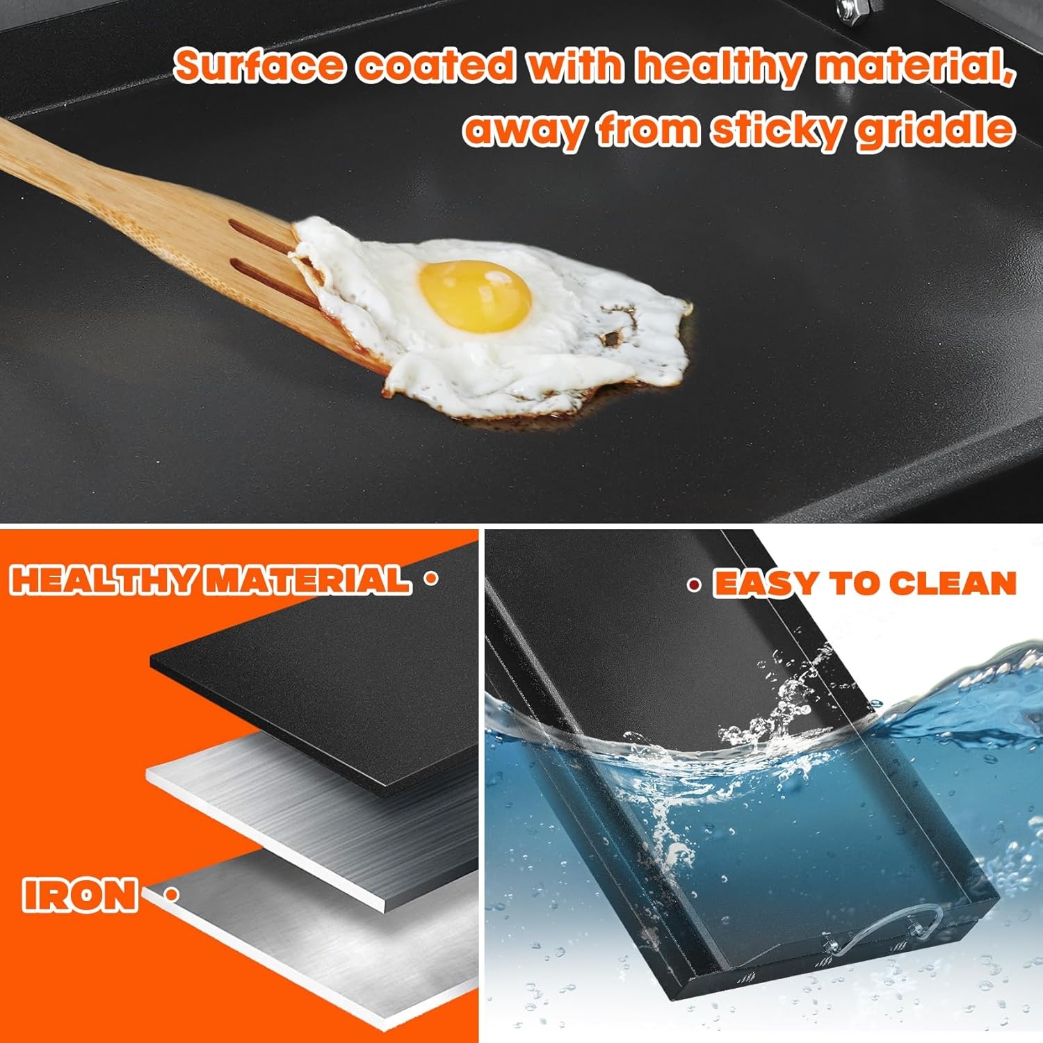 Universele Grillplaat 63,5x41cm - Anti-aanbak - Nu 29% Korting!