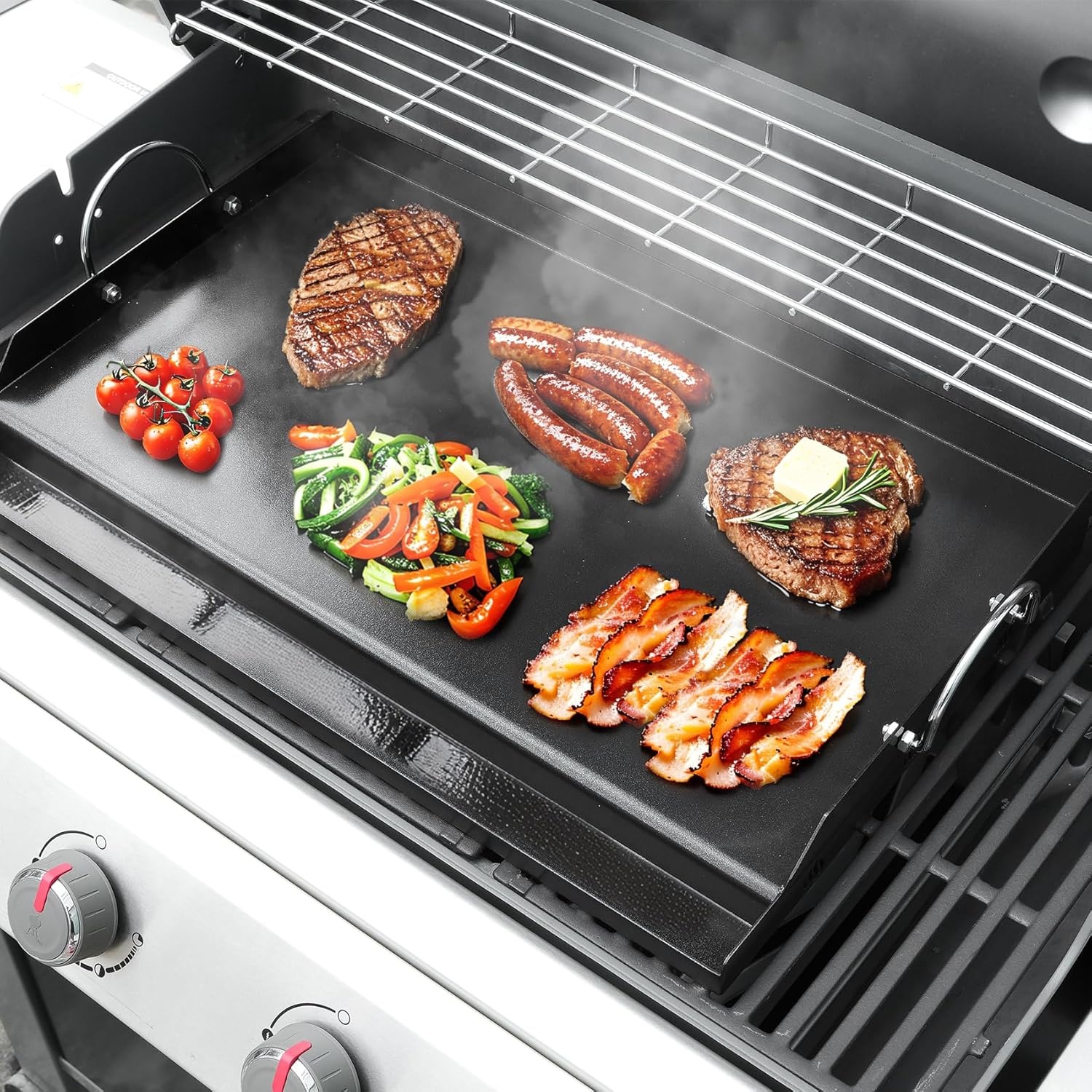 Universele Grillplaat 63,5x41cm - Anti-aanbak - Nu 29% Korting!