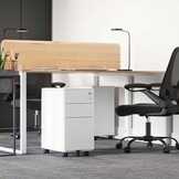 Mobiele Archiefkast Wit - 3 Laden & Slot - 34% Korting